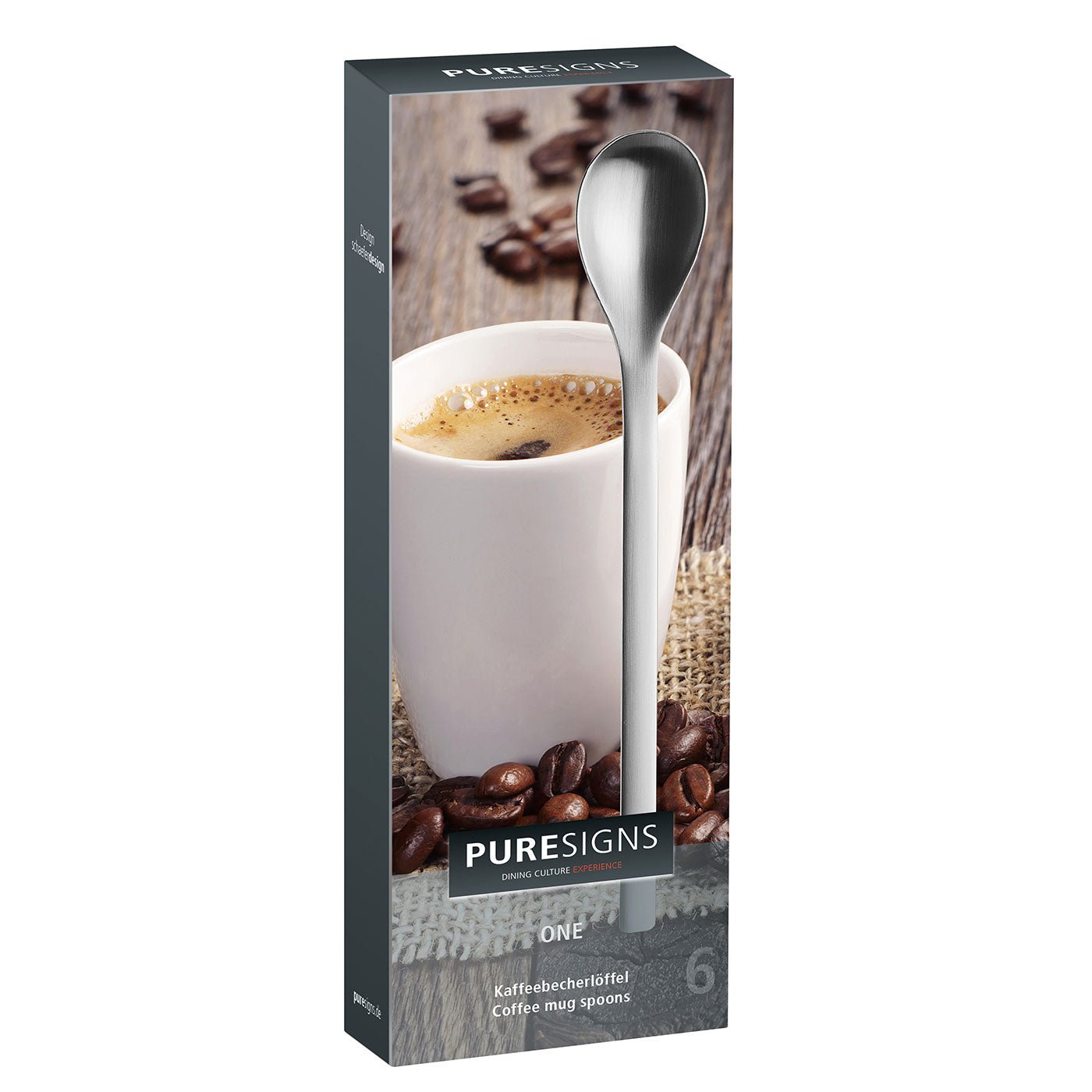 Kaffeebecherlöffel 6 Stück ONE Extra matt -