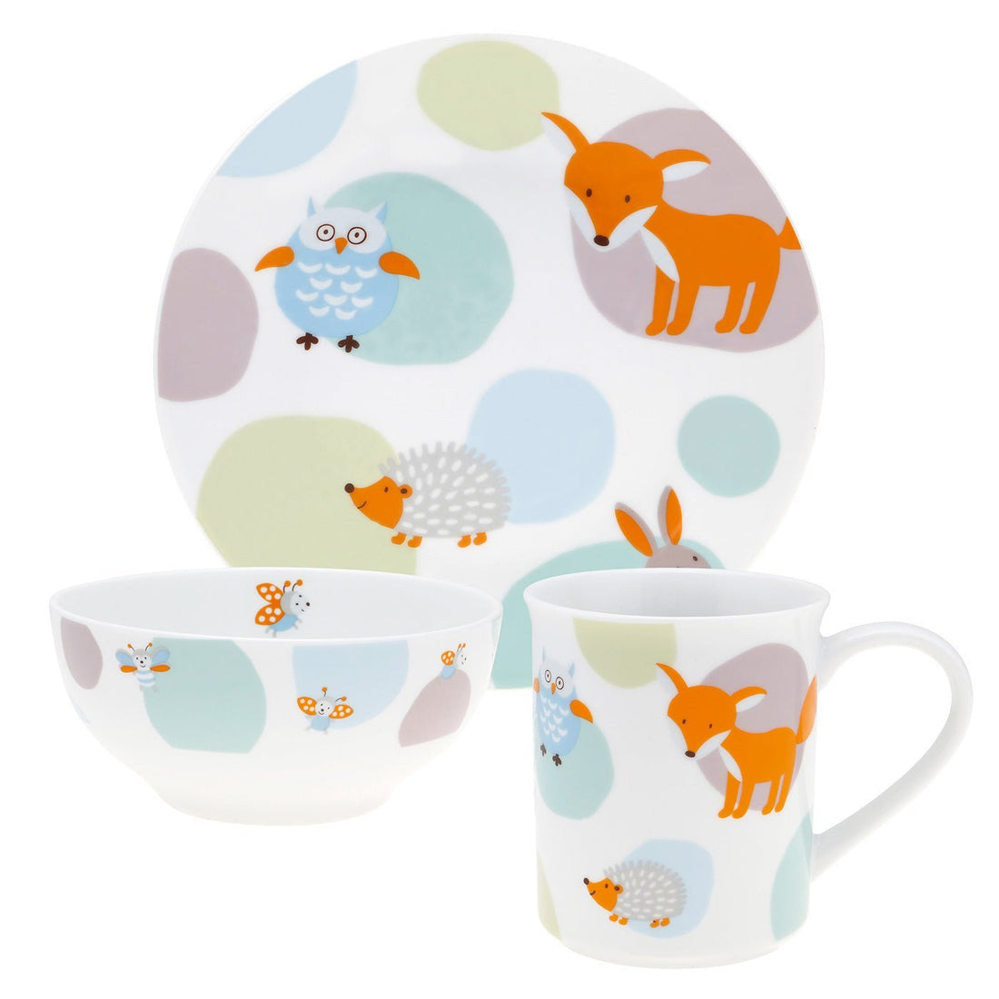 Kindergeschirr Set 3 - teilig WOODY -