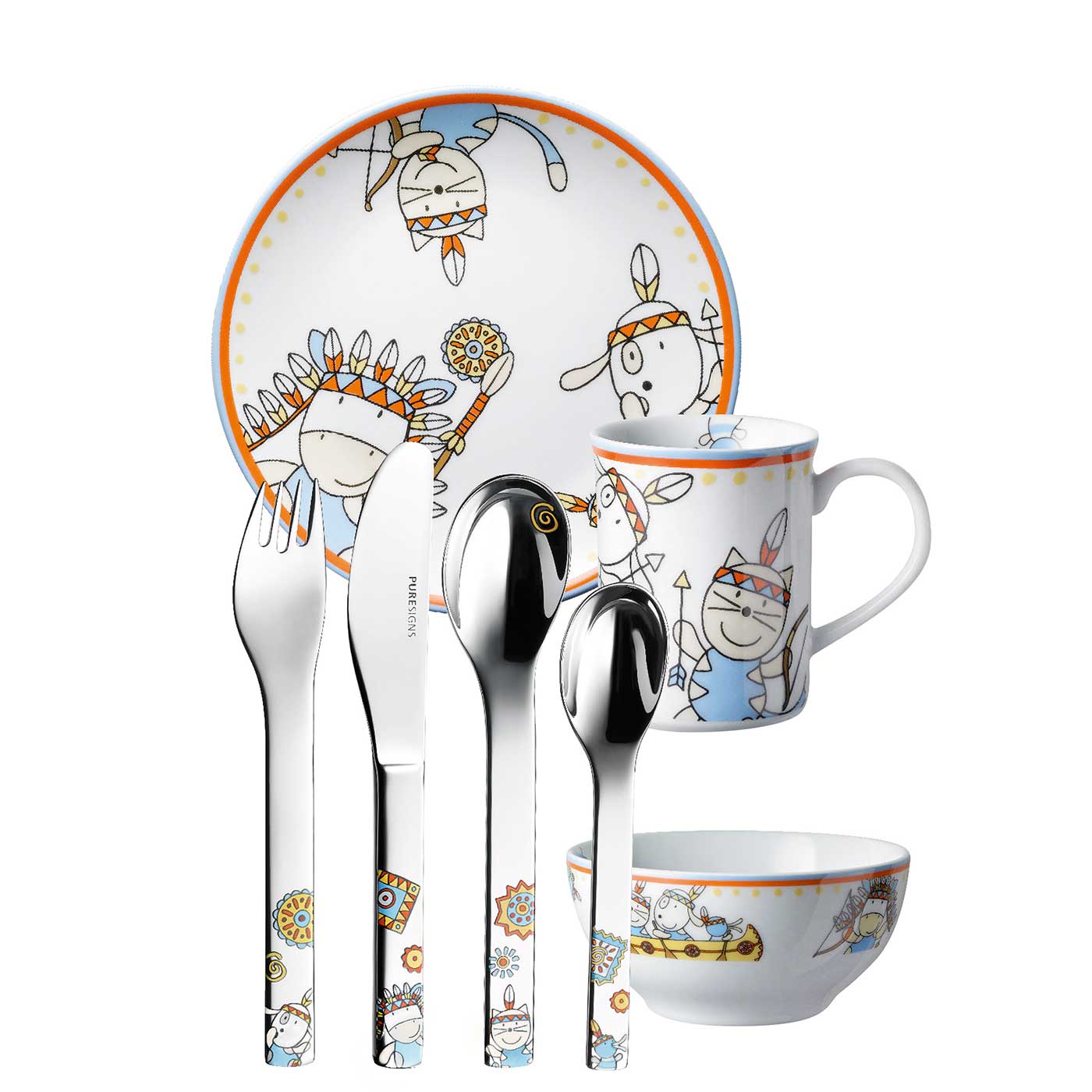 Kindergeschirr Set 7 - teilig MOEMA -