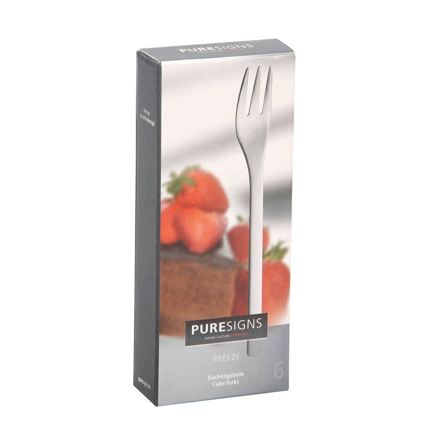 Kuchengabel 6 Stück ONE Extra matt -