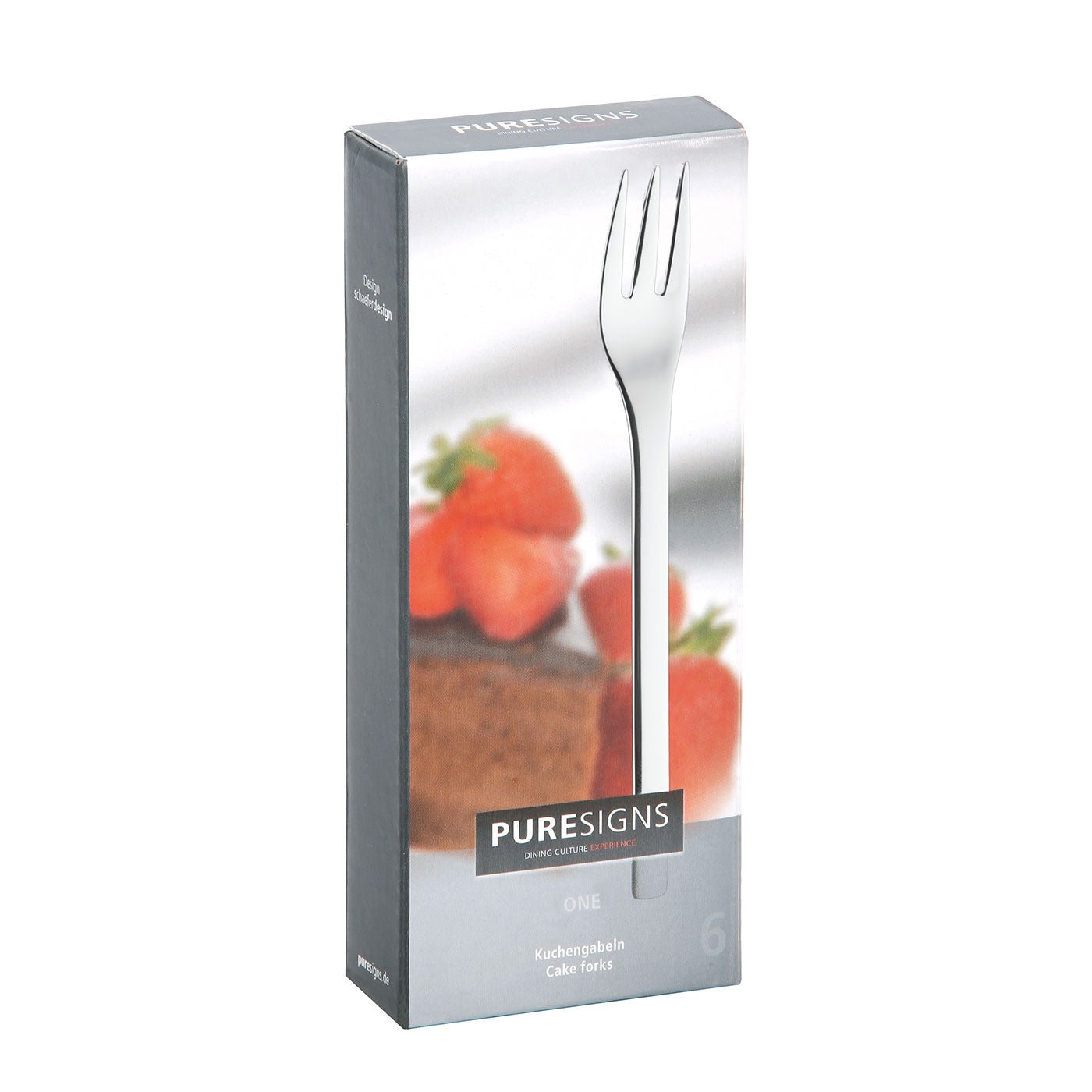 Kuchengabel 6 Stück ONE Extra poliert -