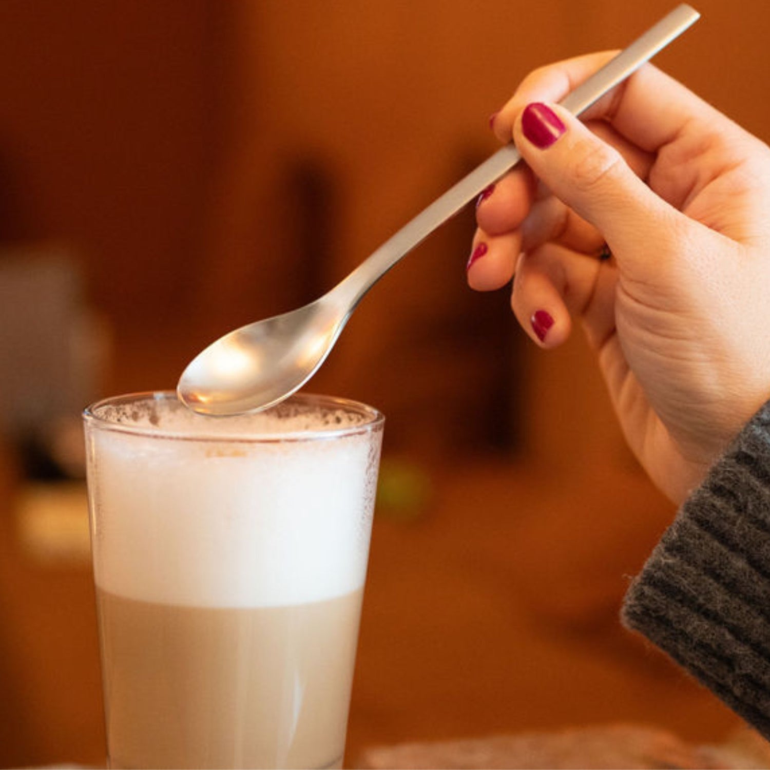 Latte Macchiato Löffel 6 Stück ONE Extra matt -