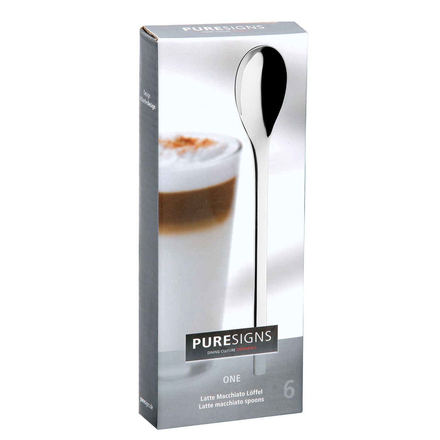 Latte Macchiato Löffel 6 Stück ONE Extra poliert -